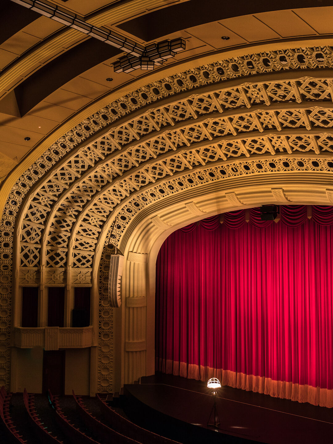 Interior of the empire theatre from an audience perspective.