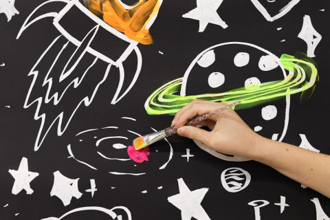 Galaxy Painting with Tinker
